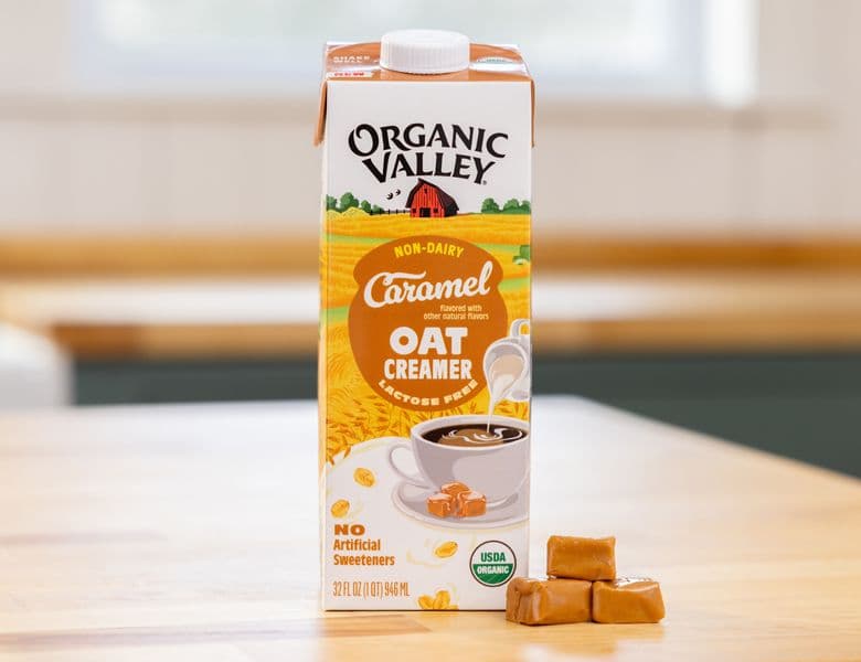 Organic Valley Caramel Oat Creamer.